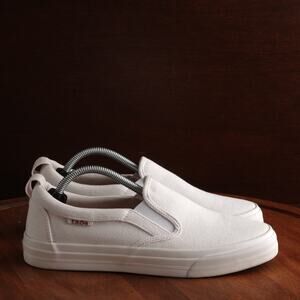Taos Sneakers WMS SZ 7.5 White Rubber Soul Slip On Comfort Walking Classic Shoes